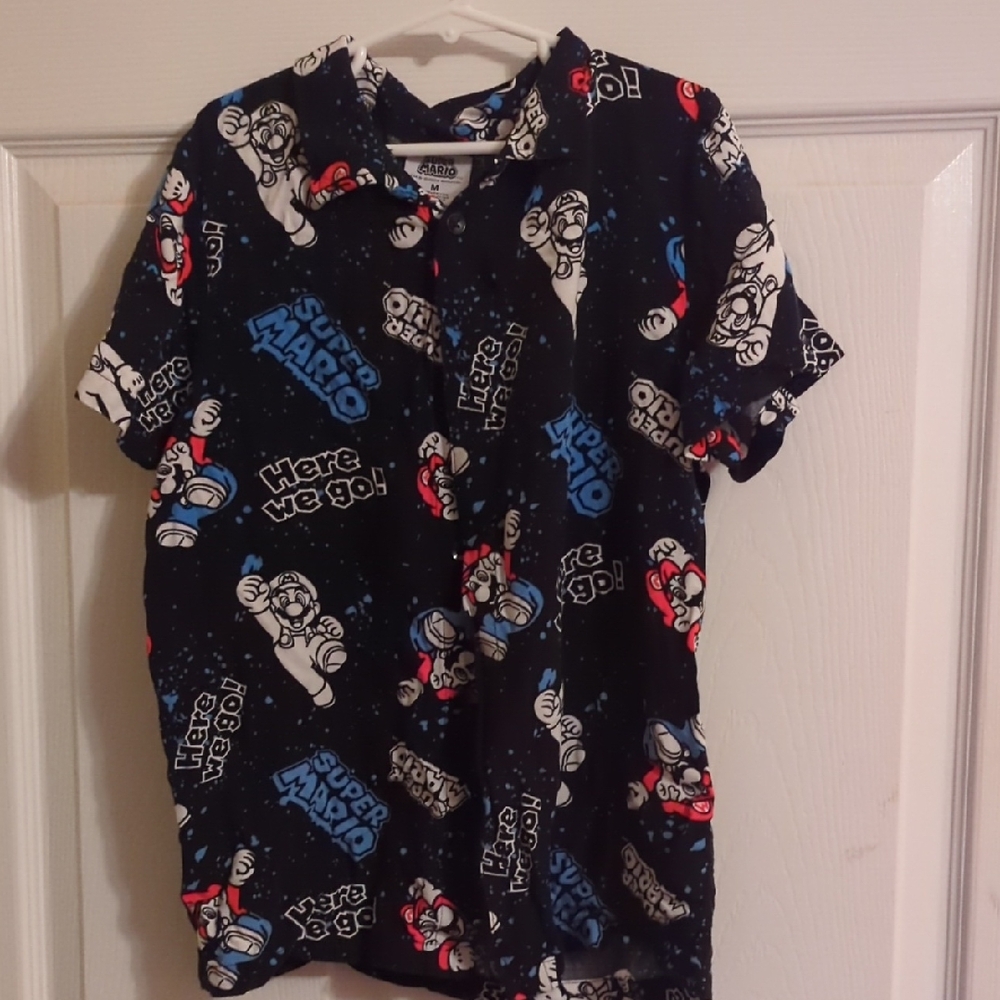 Nintendo Black Graphic Men's Shirt